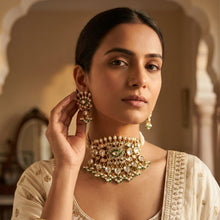 Sabya Inspired Multi Color Choker Kundan Necklace Set 20098-95