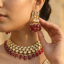 Ruby Kundan Necklace Set 16634-3781
