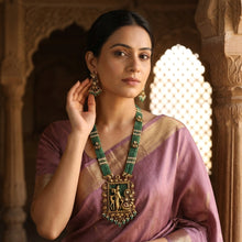 Long Neck Krishna Temple Necklace Set 20075-28