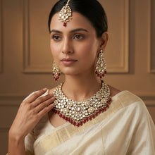 Round Neck Kundan Necklace Set 6364-28