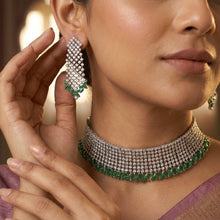 Choker Zircon/AD Necklace Set 3164-11