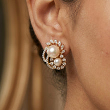 Tops/Studs Pearl Zircon/AD Earring 20126-08