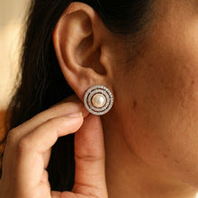 Tops/Studs Pearl Zircon/AD Earring 20124-08