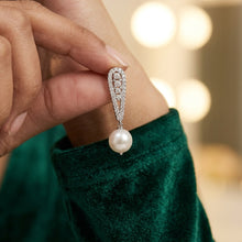 Light Earring Pearl Zircon/AD Earring 20143-08