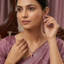 Light Zircon/AD Pendant Set 20151-08