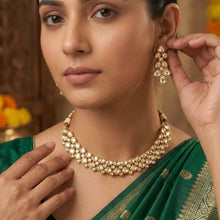 Round Neck Kundan Necklace Set 6373-28