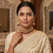 Choker Kundan Necklace Set 10162-28