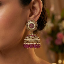 Ruby Gold Look Earring 1066-5470