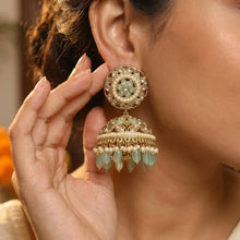Firozi Gold Look Earring 10066-5472