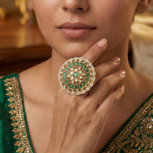 Antique Gold Finish Ring 4006-28