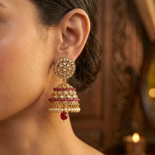 Mehandi Finish Antique Jhumki Earring 13468-100