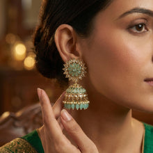 Firozi Antique Earrings 9595-4519