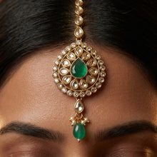 Green Maang Tikka