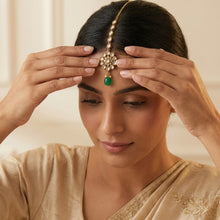 Green Maang Tikka 3070-7135
