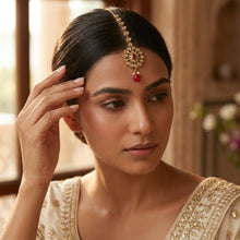 Traditional Antique Maang Tikka With Pearl Latkan 9668-4679
