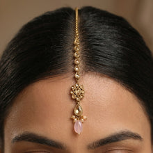 Pink Maang Tikka