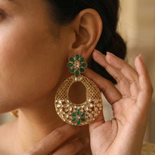 Green Mehandi Polish Chandbali 11058-6941
