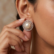 Pearl Tops Zircon/AD Earring 20465-31