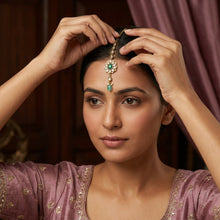 Green Maang Tikka 7896-1650