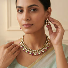 Ruby Kundan Necklace Set