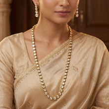 Long Neck Kundan Necklace Set 12187-28