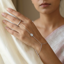 Silver Plated Zircon/AD Hathphool 7333-0754