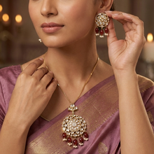 Medium Kundan Pendant Set 12935-31