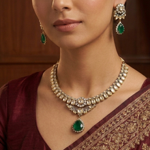 Round Neck Kundan Necklace Set 20504-68