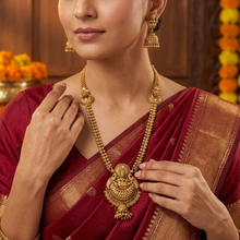 Long Neck Temple Necklace Set 6396-28