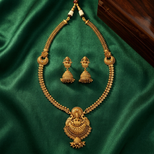 Long Neck Temple Necklace Set 6396-28