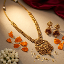 Long Neck Temple Necklace Set 18437-28