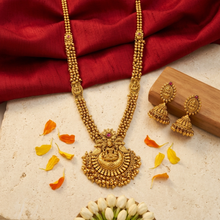Long Neck Temple Necklace Set 18143-1