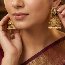 Jhumki Antique Earring 9354-100