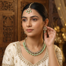 Mint Green Antique Necklace Set