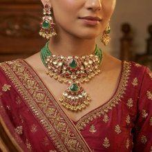 Sabya Inspired Choker Kundan Necklace Set 19766-87