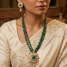 Long Neck Kundan Necklace Set 19795-69