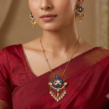 Sabya Inspired Kundan Pendant Set 21408-96
