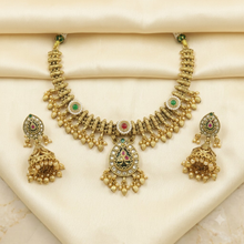 V Neck Antique Necklace Set 22327-21