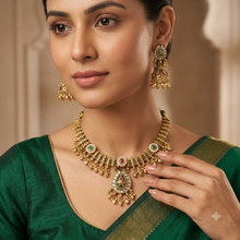 V Neck Antique Necklace Set 22327-21