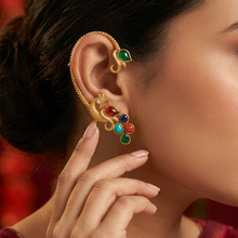 Sabya Inspired Kanphool Kundan Earring 21415-96