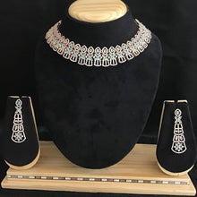 Buy Mint Green Zircon/AD Necklace Set Online 6844621848629 Buy Mint Green Zircon/AD Necklace Set Online 6844621848629