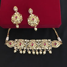 Ruby Kundan Choker Set - Dazzles Jewellery