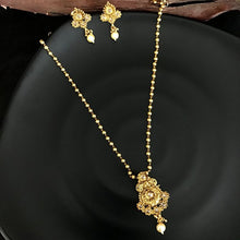 Antique Gold Finish Pendant Set 10372-5948 - Dazzles Jewellery