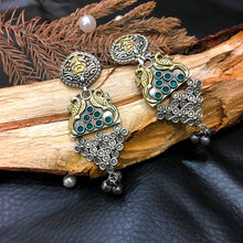 Green Oxidized Earring - Dazzles Jewellery