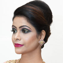 Ruby Oxidized Earring - Dazzles Jewellery