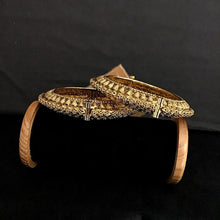 Gold Bangles/Kada 10576-6244 - Dazzles Jewellery