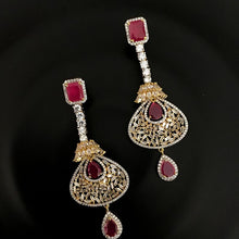 Ruby Zircon/AD Earring - Dazzles Jewellery