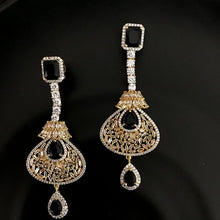 Blue Zircon/AD Earring - Dazzles Jewellery