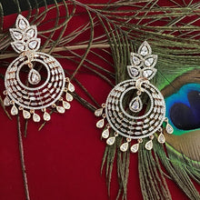 Rose Gold Zircon/AD Earring - Dazzles Jewellery