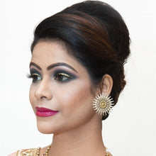 Two Tone Oxidized Earring - Dazzles Jewellery